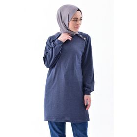 Sefamerve 3066-03 İndigo Tesettür Tunik