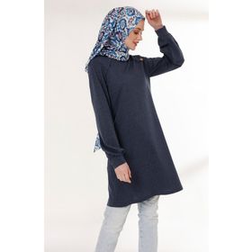 Sefamerve 3066-03 İndigo Tesettür Tunik