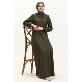 Sefamerve 4141-02 Haki Kadın Elbise