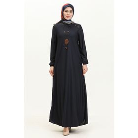 Sefamerve 4141-10 Lacivert Kadın Elbise