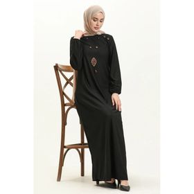 Sefamerve 4141-11 Siyah Kadın Elbise