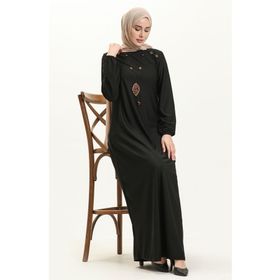 Sefamerve 4141-11 Siyah Kadın Elbise