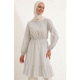Sefamerve 4343-05 Beyaz Siyah Kadın Tunik