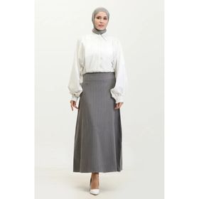 Sefamerve 4804-04 Gri Kadın Etek