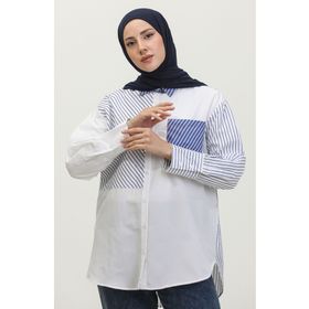 Sefamerve 4810C-01 Beyaz Kadın Gömlek