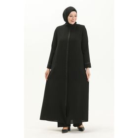 Sefamerve 5054-03 Siyah Kadın Ferace