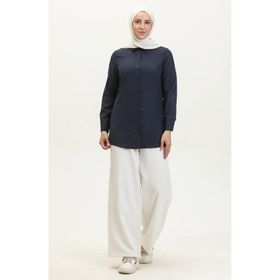 Sefamerve 6111-01 Lacivert Kadın Tunik