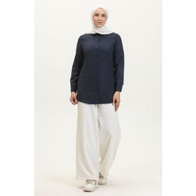 Sefamerve 6111-01 Lacivert Kadın Tunik