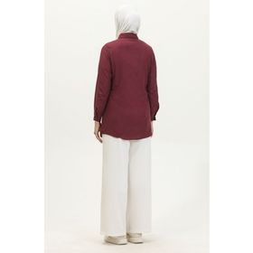 Sefamerve 6111-07 Mürdüm Kadın Tunik