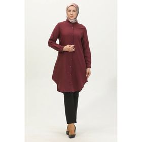 Sefamerve 6112-05 Mürdüm Kadın Tunik