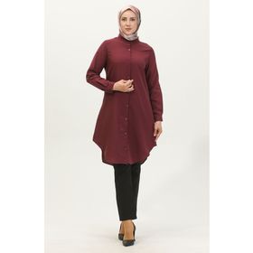 Sefamerve 6112-05 Mürdüm Kadın Tunik