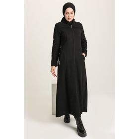 Sefamerve 612940-01 Siyah Kadın Kaban