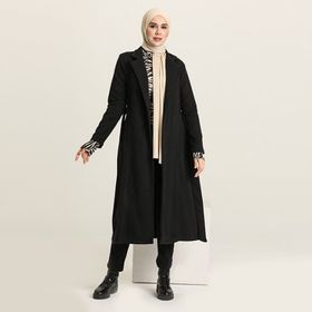 Sefamerve 612970-01 Siyah Kadın Kaban