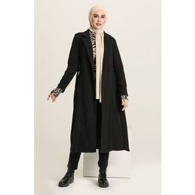 Sefamerve 612970-01 Siyah Kadın Kaban