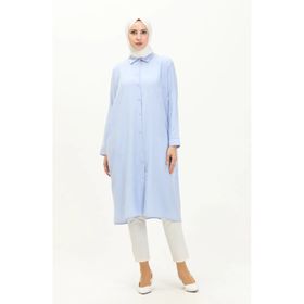 Sefamerve 6433-21 Mavi Kadın Tunik