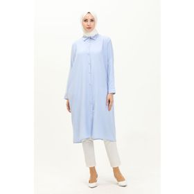 Sefamerve 6433-21 Mavi Kadın Tunik