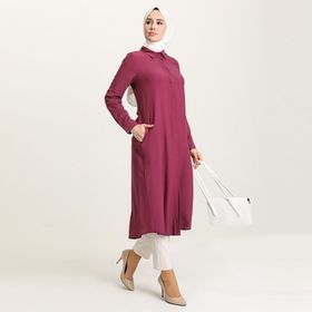 Sefamerve 6435-16 Mürdüm Kadın Tunik