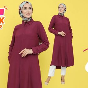 Sefamerve 6435-16 Mürdüm Kadın Tunik