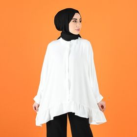 Sefamerve 6472-02 Beyaz Kadın Tunik