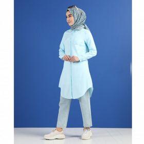 Sefamerve 6472-12 Turkuaz Kadın Tunik