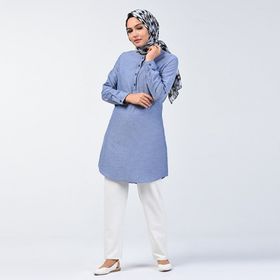 Sefamerve 6474-06 Lacivert Kadın Tunik