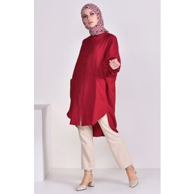 Sefamerve 6480-04 Bordo Kadın Tunik