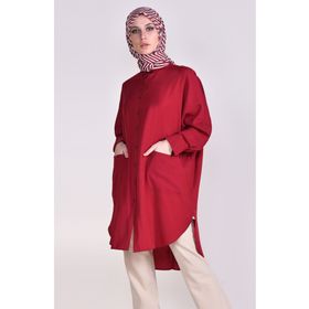 Sefamerve 6480-04 Bordo Kadın Tunik
