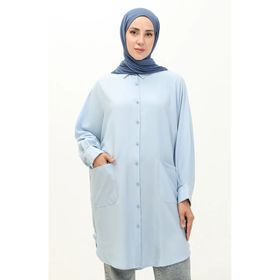 Sefamerve 6480-15 Mavi Kadın Tunik