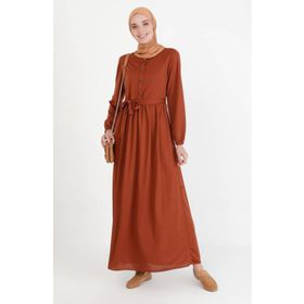 Sefamerve 7979-01 Taba Kadın Elbise