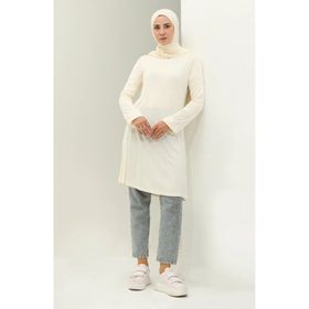 Sefamerve 8634-01 Ekru Kadın Tunik