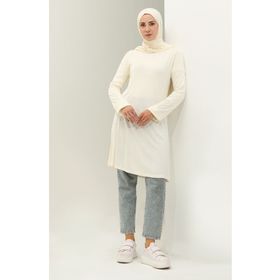 Sefamerve 8634-01 Ekru Kadın Tunik