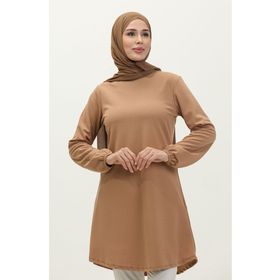 Sefamerve 8663-01 Sütlü Kahve Kadın Tunik