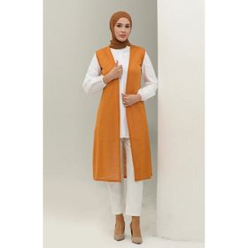 Sefamerve 8680-02 Hardal Kadın Yelek
