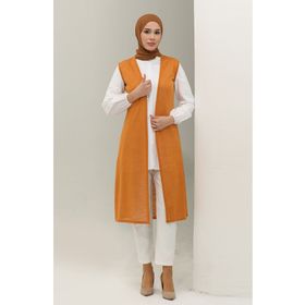 Sefamerve 8680-02 Hardal Kadın Yelek