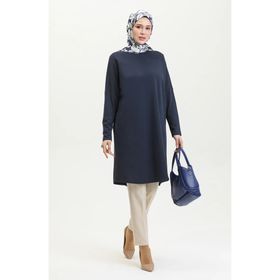 Sefamerve 8712-03 Lacivert Kadın Tunik