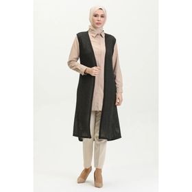 Sefamerve 8720-01 Siyah Kadın Yelek