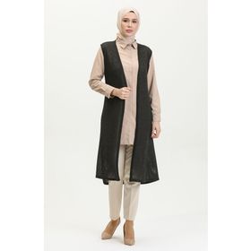 Sefamerve 8720-01 Siyah Kadın Yelek
