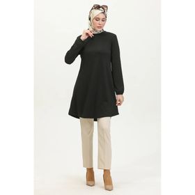 Sefamerve 8722-01 Siyah Kadın Tunik