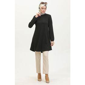 Sefamerve 8722-01 Siyah Kadın Tunik