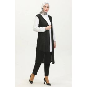 Sefamerve 8726-01 Siyah Kadın Yelek