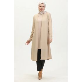 Sefamerve 8727-02 Bej Kadın Hırka