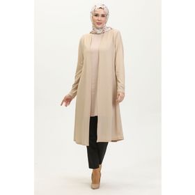 Sefamerve 8727-02 Bej Kadın Hırka