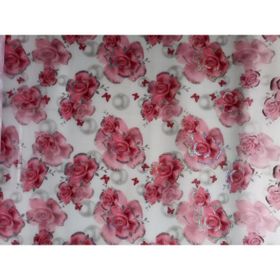 Şeffaf Desenli 1,7 mm 80 cm x 100 cm Pvc Kaymaz Masa Örtüsü