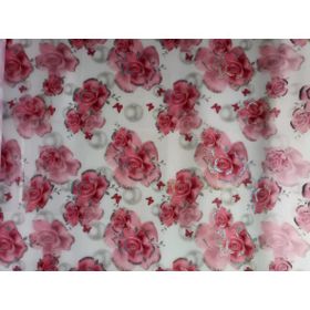 Şeffaf Desenli 1,7 mm 80 cm x 100 cm Pvc Kaymaz Masa Örtüsü