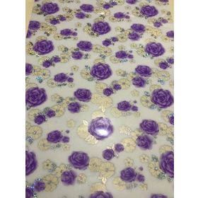 Şeffaf Desenli 80 cm X 110 cm 1.7 mm Kalın Pvc Kaymaz Masa Örtüsü