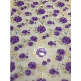 Şeffaf Desenli 80 cm X 150 cm 1.7 mm Kalın Pvc Kaymaz Masa Örtüsü