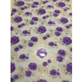 Şeffaf Desenli 80 cm X 150 cm 1.7 mm Kalın Pvc Kaymaz Masa Örtüsü
