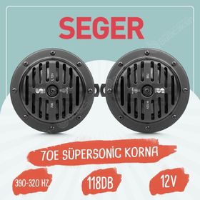 Seger 70E 12 V 390 320 HZ 118 DB Süpersonic Korna