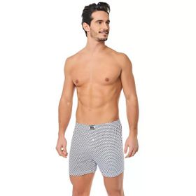 Seher 3'lü Yıldızı Desenli Gri Erkek Boxer