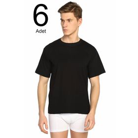 Seher ELF568S0003CCM6 Siyah 6'lı Erkek Fanila
